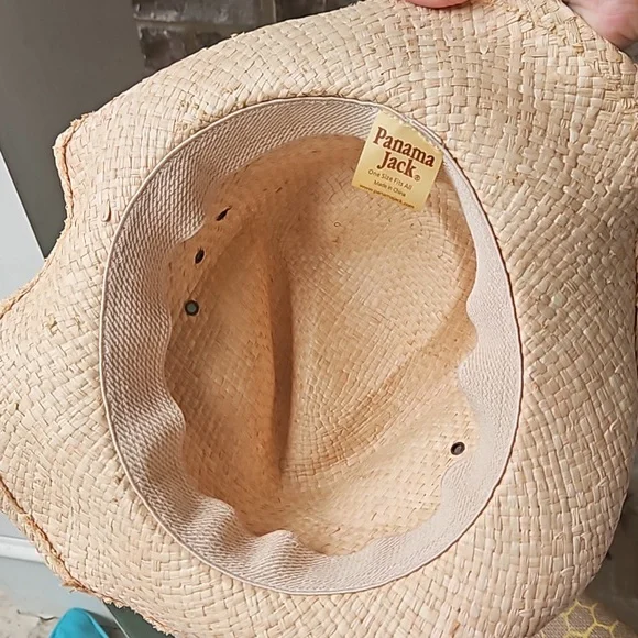 Panama Jack Seashell Straw Beaded Hat - Picture 5 of 5